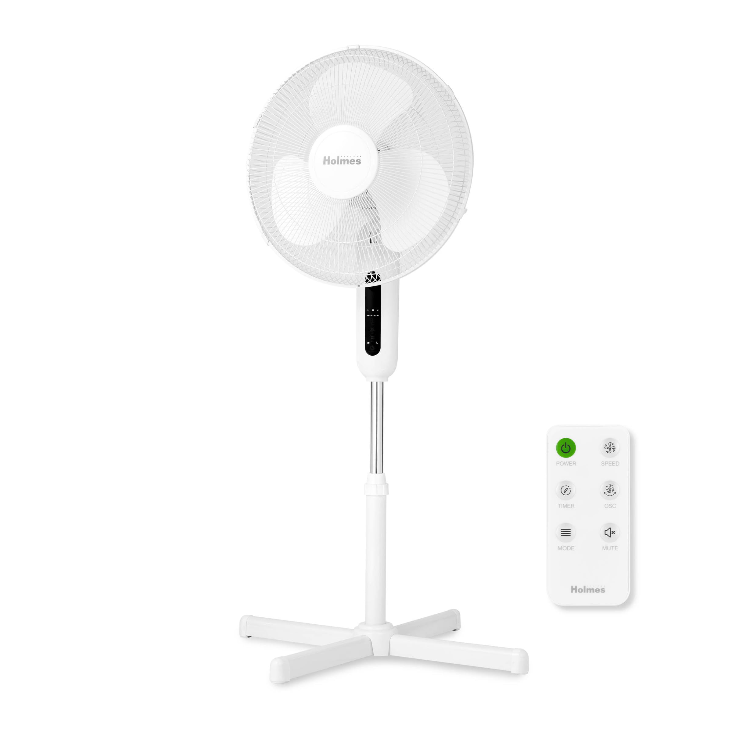  HOLMES 16" Digital Stand Fan - Home & Bedroom Comfort 
| 3 Speeds & 3 Modes, 80° Oscillation Holmes Stand Fan - Home Of