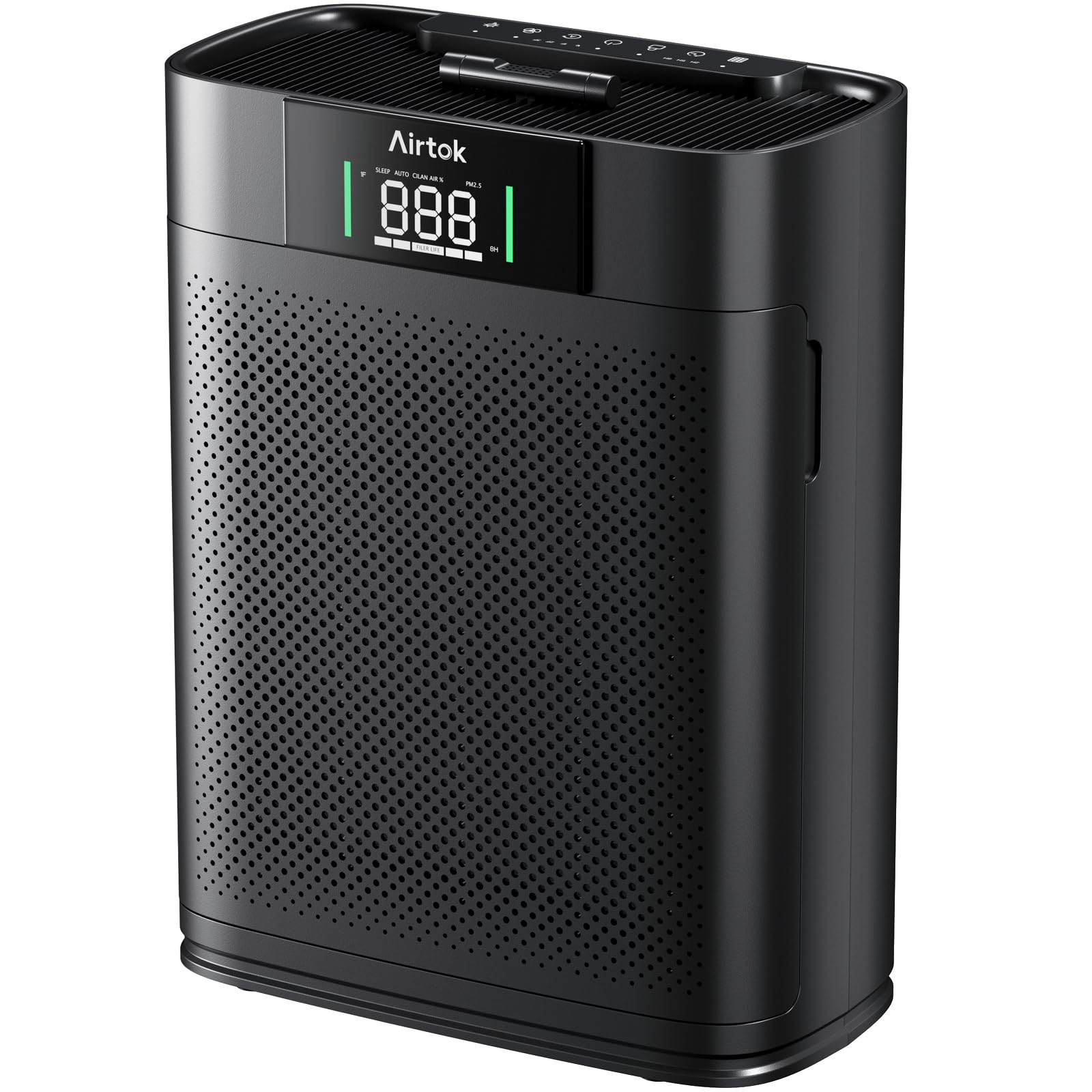  AIRTOK Air Purifiers for Home Large Room Up to 1300 Ft² with HEPA Filter and Air Quality Monitor - Black
| AIRTOK Air P