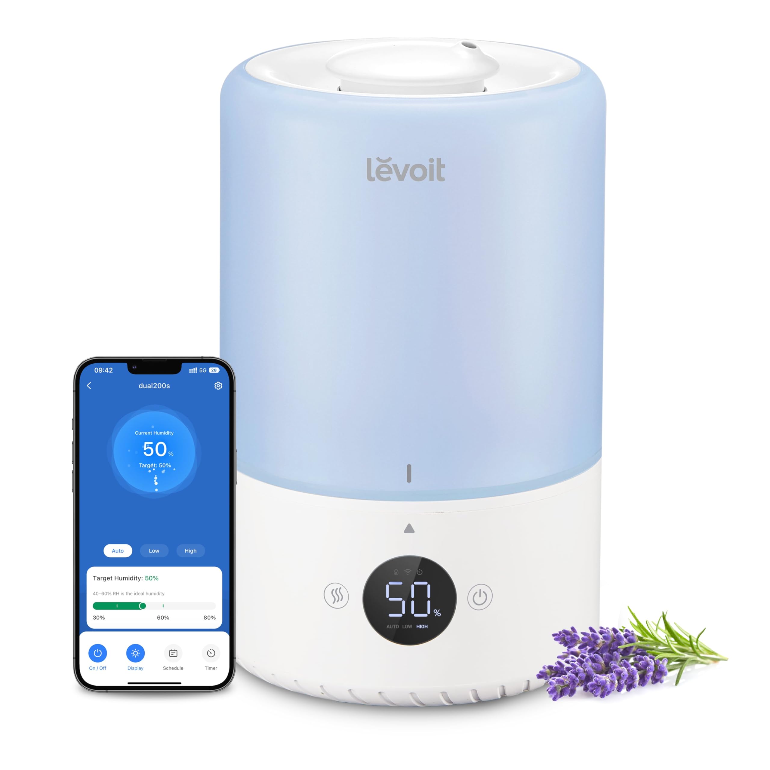 Levoit Smart Humidifier for Bedroom Babies Blue  
Levoit Humidifier Top Fill for Home Blue  
Levoit Smart Humidifier wit